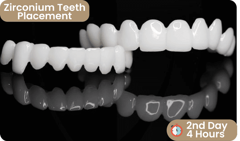 zirconium crowns after produced