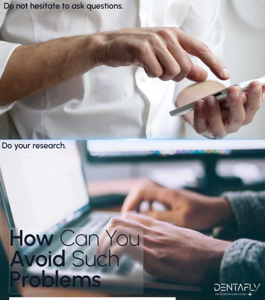 how can you avoid such problems about dental treatment