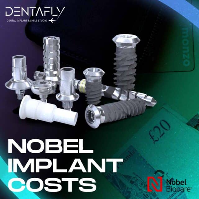 nobel dental implant costs include abutment and other parts of Nobel dental implant