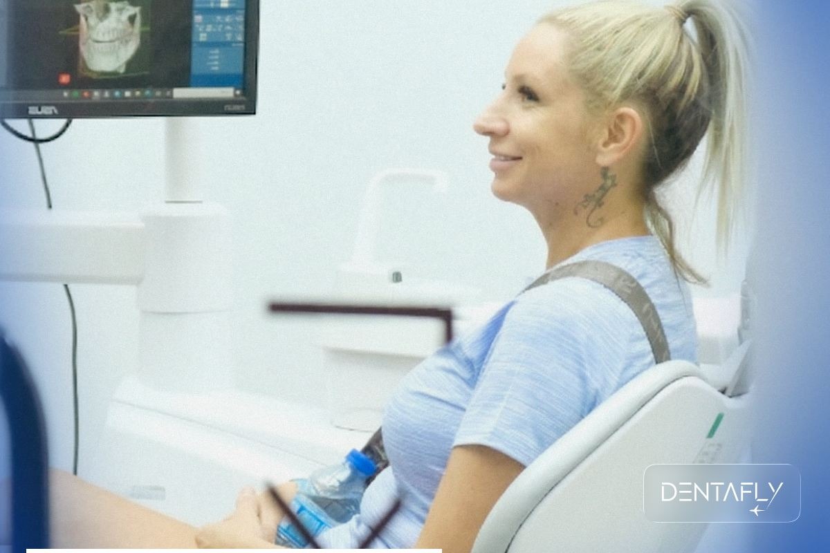 Nervous patients comfort amenities Antalya clinic wireless headphones aromatherapy fleece blanket warm lighting