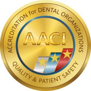 AACI Accreditation for Dental Organizations mark held by Dentafly